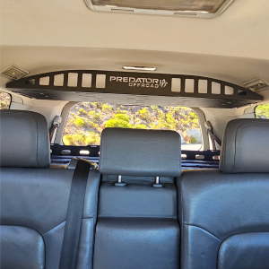 Land Cruiser 200 roof MOLLE rack installed view